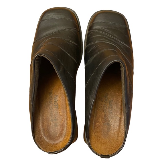 Naot Black Leather Slip On Mule Clogs Women’s EU 38 - Picture 3 of 7